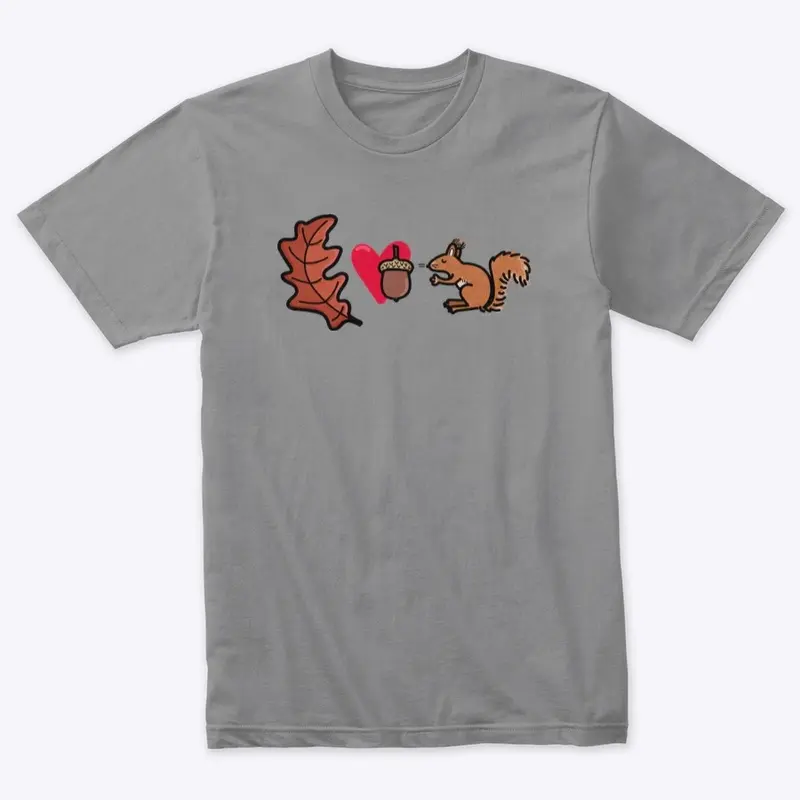 Oak Acorn Squirrel T-Shirt 