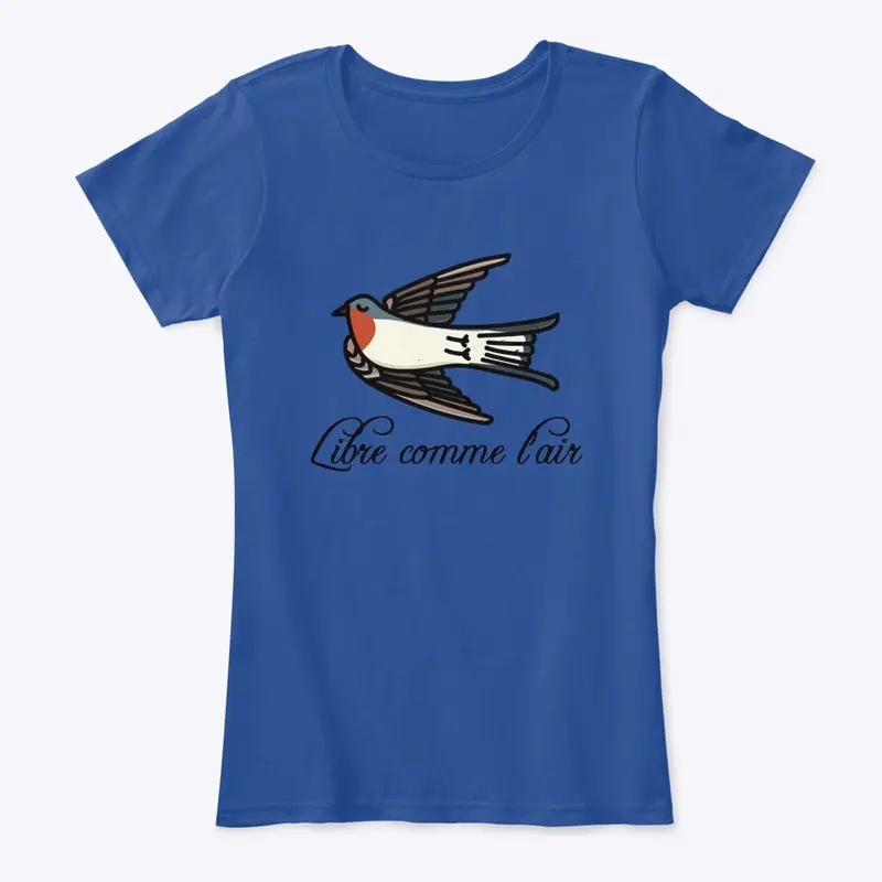 Free as a Bird Cotton T Shirt French